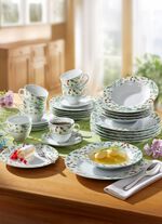 Porzellan-Geschirr Millefiori aus hochwertigem weissen Porzellan 