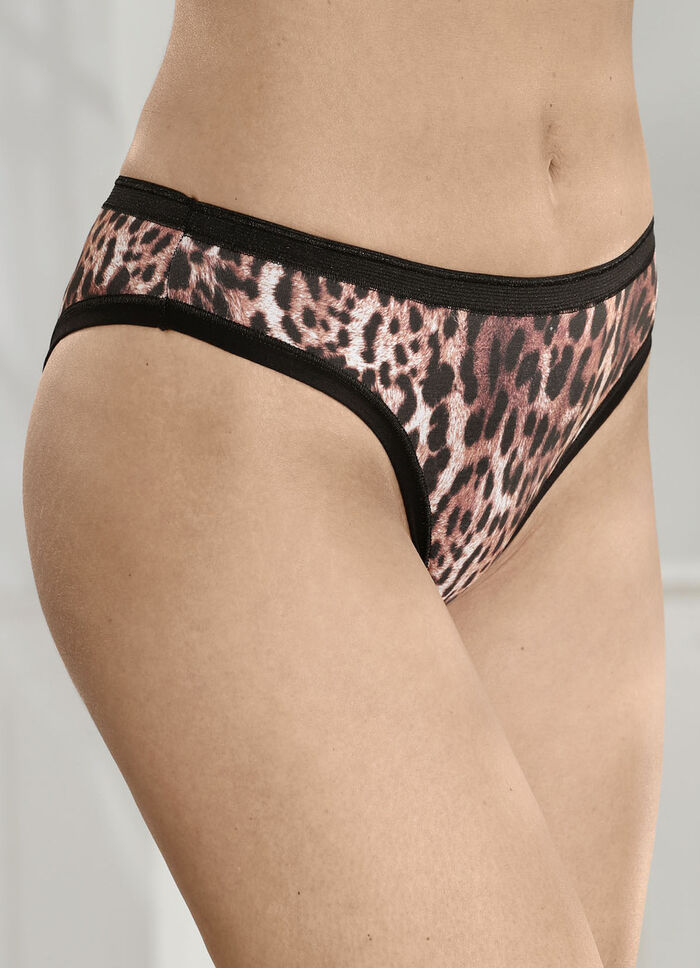 Dreierpack Slips mit Raubtierdessin