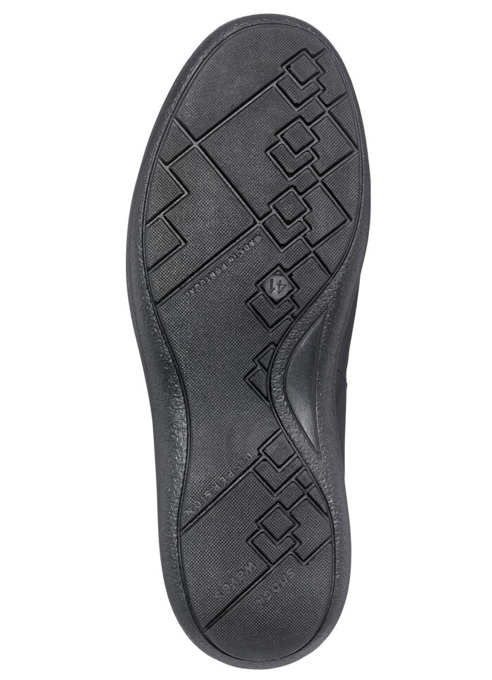 Schn&uuml;r-Bootie mit Wechselfussbett SCHWARZ