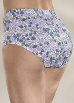 Viererpack Slips mit farbharmonischem Floraldessin 