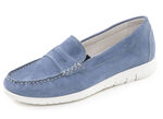 ELENA EDEN, klassische Damen-Slipper, Weite H, mit herausnehmbarem Fussbett JEANS