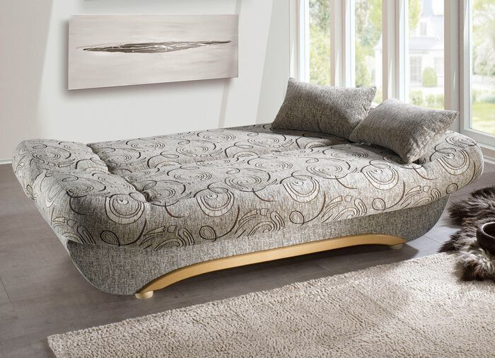 Schlafsofa mit komfortabler Polsterung BEIGE