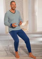 Pyjama mit V-Auschnitt 