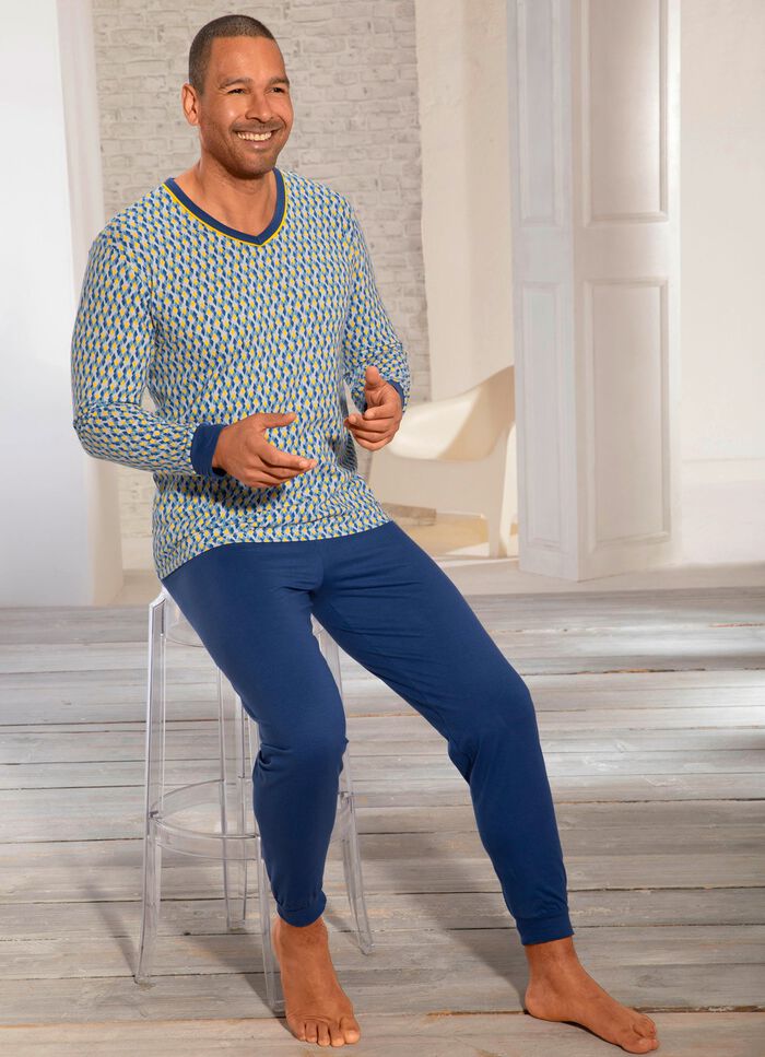 Pyjama mit V-Auschnitt 