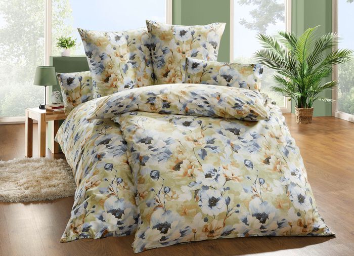 Bettwäsche-Garnitur beidseitig bedruckt 