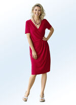 Kleid in angesagter Wickeloptik ROT
