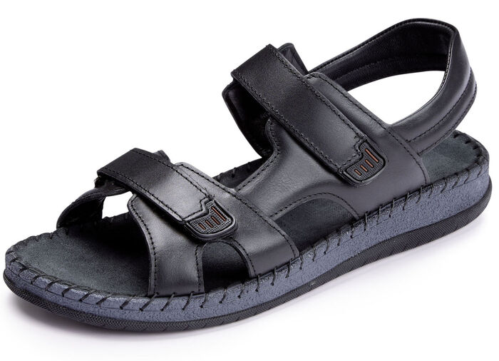 Gemini Sandale aus Rind-Nappaleder SCHWARZ