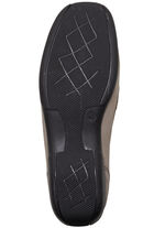 ELENA EDEN, bequeme Damen-Slipper, Weite H, mit herausnehmbarem Fussbett TAUPE