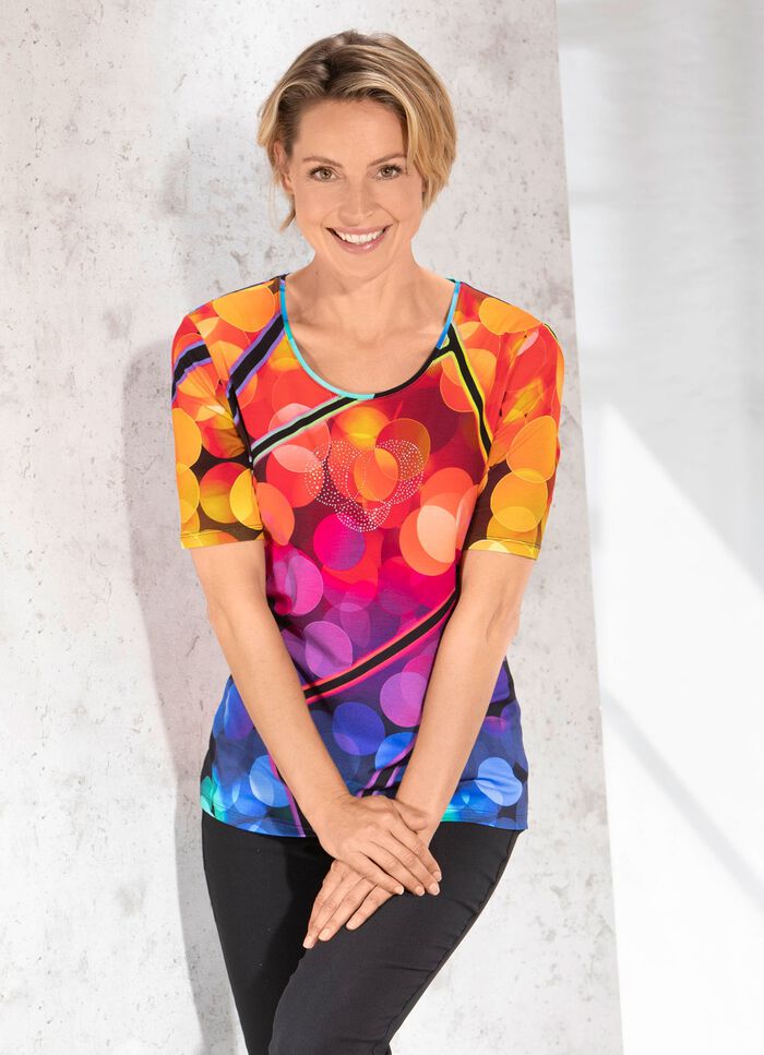 Shirt mit farbbrillantem Inkjet-Druck 