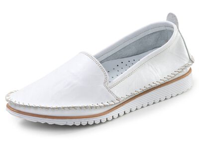 Andrea Conti, klassische Damen-Slipper, Weite G, mit herausnehmbarem Fussbett 