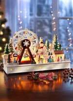 Beleuchteter Schwibbogen aus Holz 