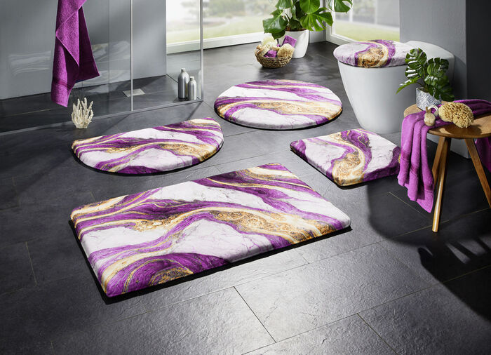 Badgarnitur in barfussweicher Qualität AUBERGINE