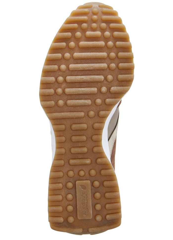 Waldl&auml;ufer Sneaker mit frecher Glitzer-Applikation TAUPE-GOLD