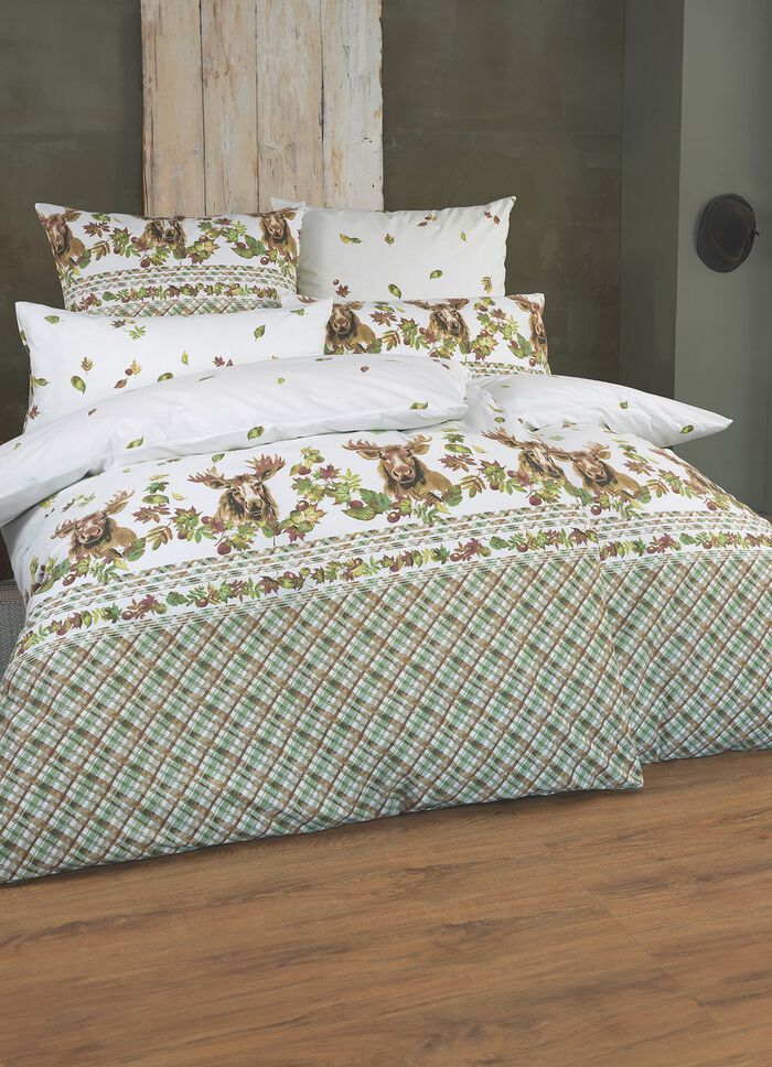 Bettw&auml;sche-Garnitur mit Reissverschluss 