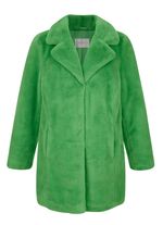 Webpelzjacke mit Reverskragen GR&Uuml;N