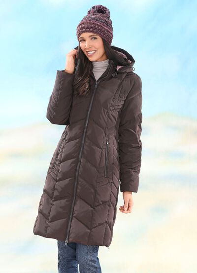 Mantel mit abnehmbarer Kapuze 