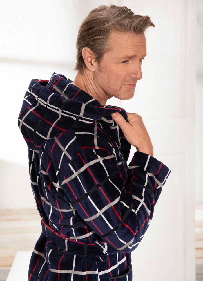 Bademantel mit Kapuze 