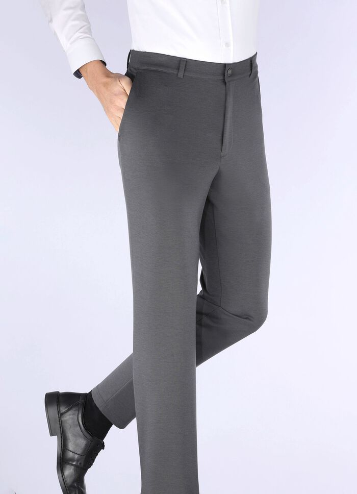 &laquo;Klaus Modelle&raquo;-Superstretch-Hose in 4 Farben ANTHRAZIT MELIERT