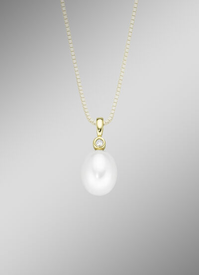 Anhänger mit Süsswasser-Zuchtperle 