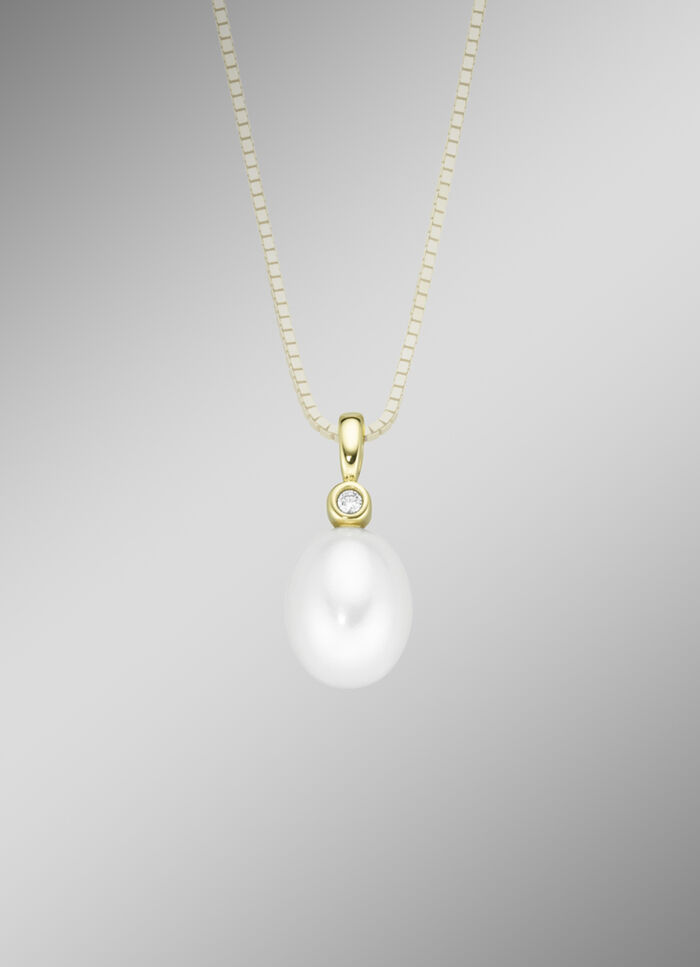 Anhänger mit Süsswasser-Zuchtperle 