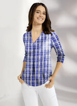 Shirt-Tunika mit Zierfalte 