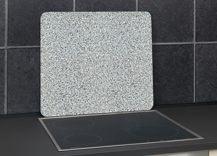 Wandblende aus Glas in Granit-Optik 