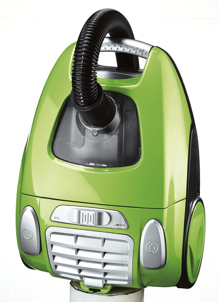 Zyklonstaubsauger in kompakter Form. 