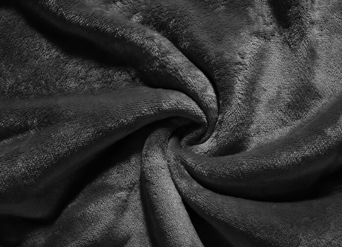 Superkuschelige Wohndecke in Teddyfleece-Qualit&auml;t ANTHRAZIT