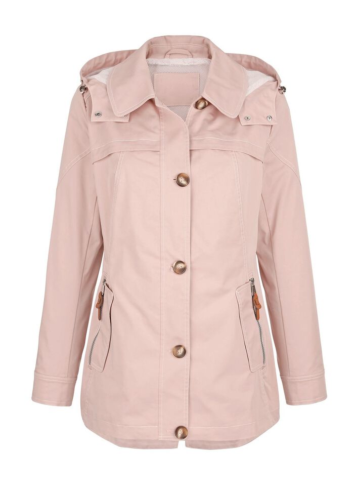 Jacke mit abnehmbarer Kapuze 