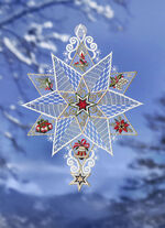 Fensterbild aus Plauener Spitze 