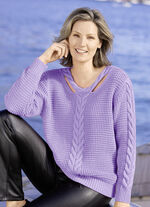 Pullover mit Cut-Outs FLIEDER