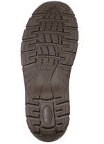 Schn&uuml;r-Boot aus Nubukleder BRAUN-SCHWARZ