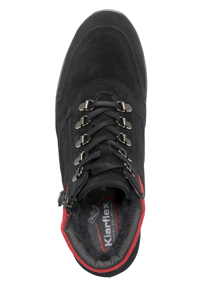 Schn&uuml;r-Bootie mit praktischem Seiteneissverschluss 