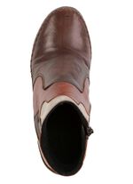 Gemini, modische Damen-Stiefeletten, Winterschuhe, Weite G, mit Reissverschluss BRAUN-KIESEL