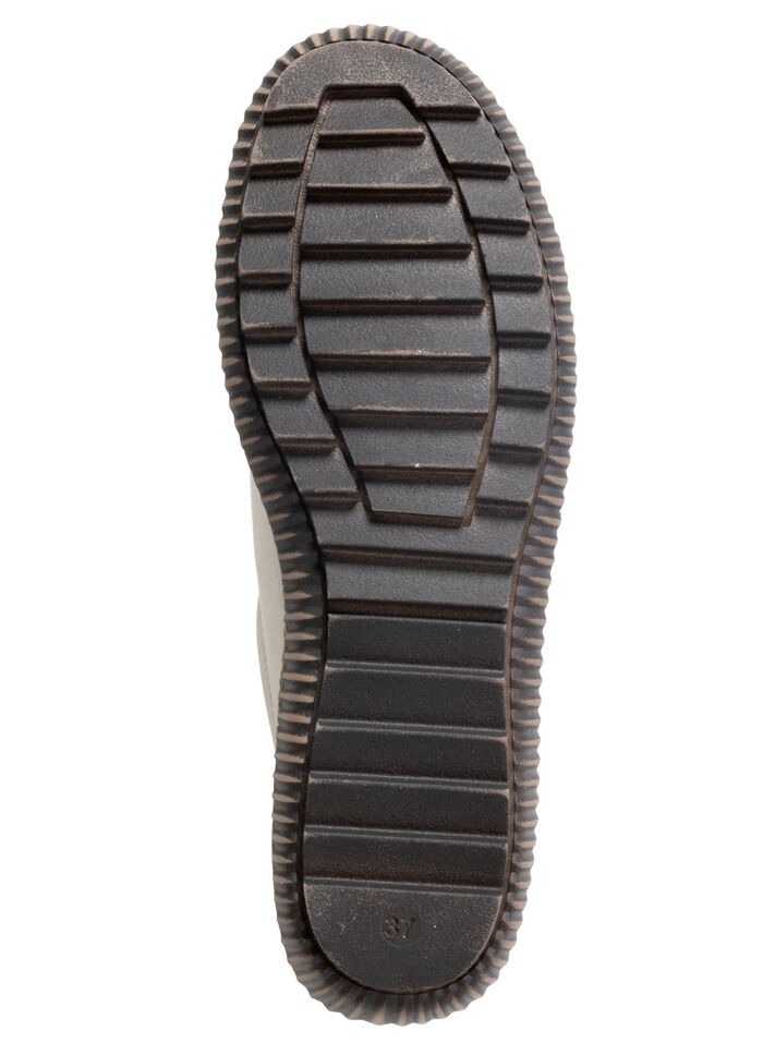 ELENA EDEN Schnürschuh mit Seitenreißverschluss KIESEL