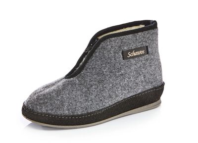 Atmungsaktive Damen-Hausschuhe, mit Reissverschluss 