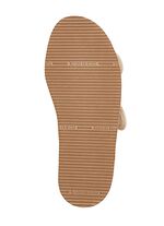 Bequeme Damen-Sandalen, Weite H, aus gepolstertem Textilmaterial BEIGE