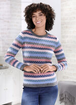Pullover in sehr weicher Qualität APRICOT-BLAU-MULTICOLOR