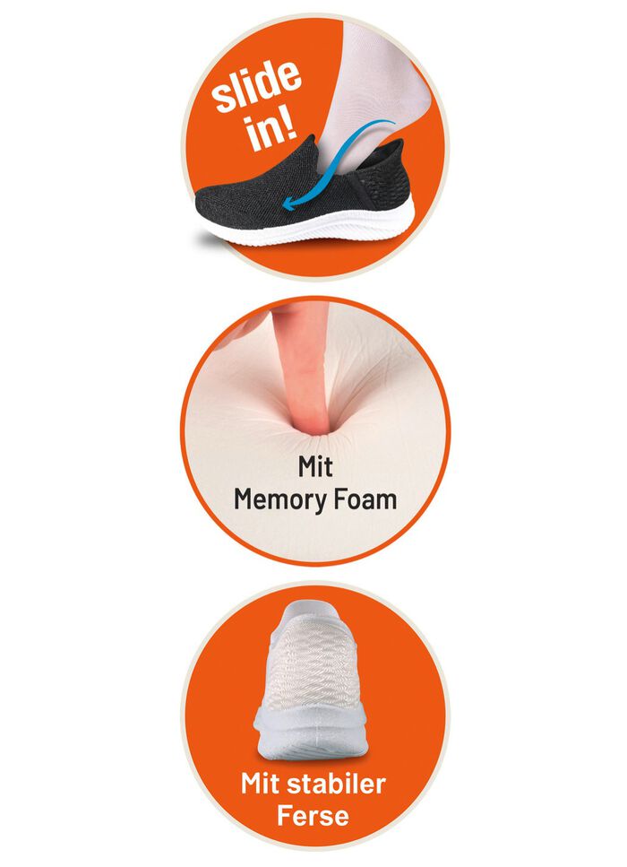 Komfort-Sliding Stretch Sneaker Memory Foam 