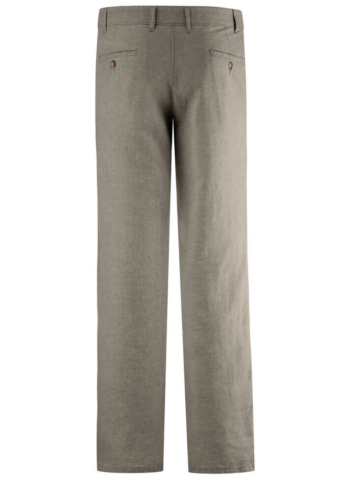 &laquo;Francesco Botti&raquo;-Hose mit Leinen in 3 Farben KHAKI