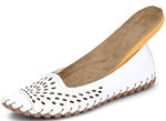 Gemini Slipper aus Rind-Nappaleder WEISS