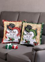 Kissenh&uuml;llen 2-er Set mit  Reissverschluss 