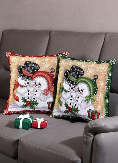 Kissenhüllen 2-er Set mit  Reissverschluss 