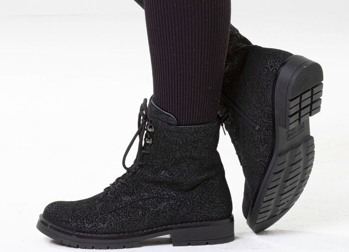 Waldl&auml;ufer, bequeme Damen-Stiefeletten, Weite G, mit herausnehmbarem Fussbett 