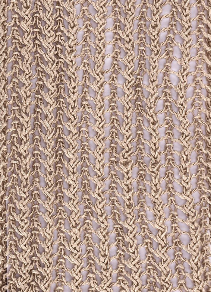 Pullover aus edel gl&auml;nzendem B&auml;ndchengarn 