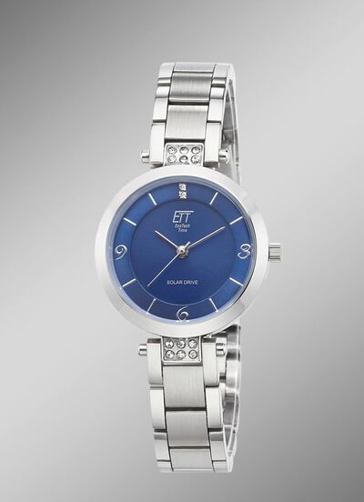 ETT-Solar-Damenuhr mit Quarzuhrwerk 