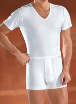 Mey Noblesse Zweierpack Unterhosen aus Feinripp mit Eingriff, weiss 