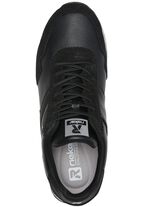 Schn&uuml;r-Sneaker mit herausnehmbarem Textilfussbett SCHWARZ