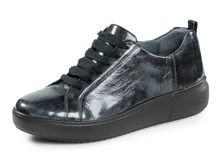 Waldl&auml;ufer, trendige Damen-Schn&uuml;rschuhe, Weite H, mit herausnehmbarem Fussbett ANTHRAZIT