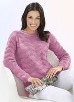 Pullover im Mustermix ROSA